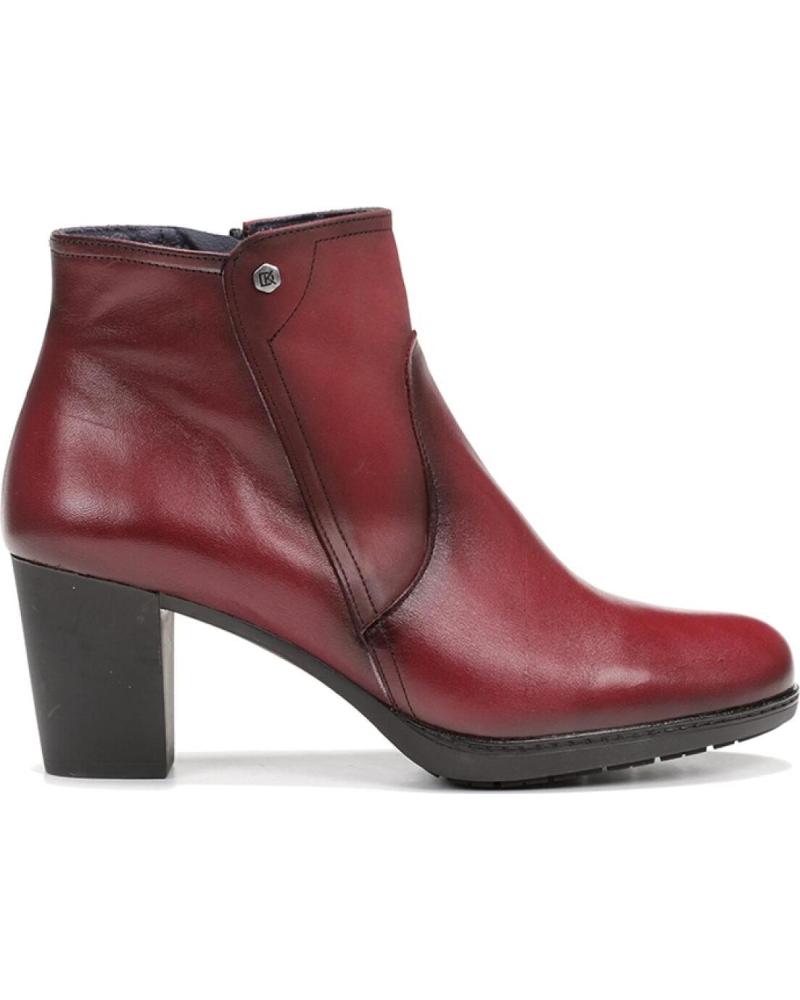Botines de Mujer DORKING BOTAS EN PIEL BURDEOS CASUAL SUGAR-NOBUK PICOTA-OPERA
