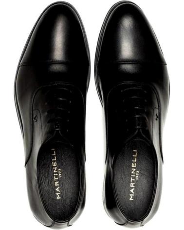 Zapatos de Hombre MARTINELLI INGLES PUNTERA PIEL NEGRO NEGRO