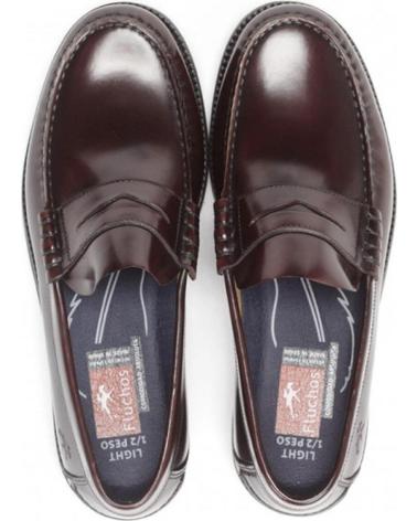 Scarpe per Uomo fluchos ZAPATO MOCASIN STAMFORD BURDEOS ROJO
