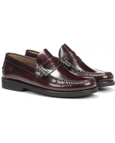 Scarpe per Uomo fluchos ZAPATO MOCASIN STAMFORD BURDEOS ROJO