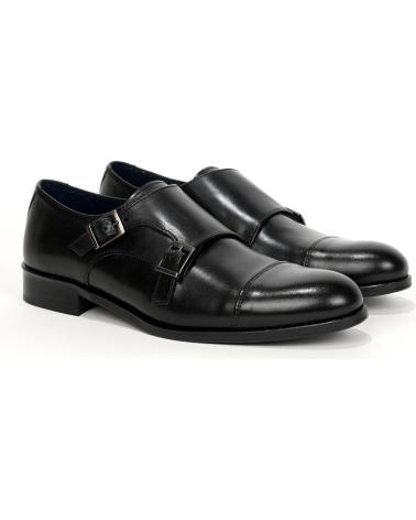 Zapatos de Hombre TOLINO - ZAPATO MONKSTRAP 2 HEBILLAS A8082 NEGRO