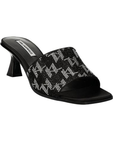 Chanclas de Mujer KARL LAGERFELD PANACHE II RHINESTONES SLIDE KL30112 NEGRO