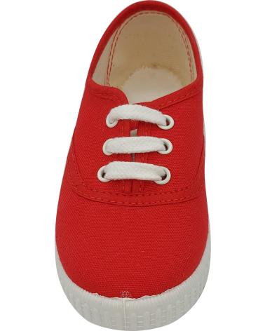 Deportivas de Mujer y Niña y Niño JAVER ZAPATILLA LONA CORDON ROJO