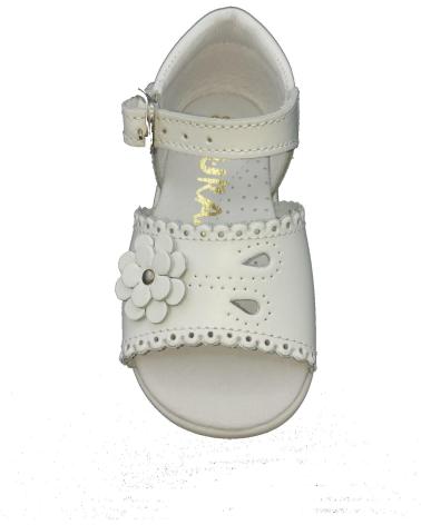 Sandalias de Niña HURAN SANDALIA PIEL NINA BLANCO