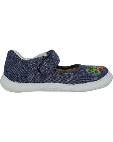 Deportivas de Niña VULCA-BICHA LONA NINA VELCRO MARINO