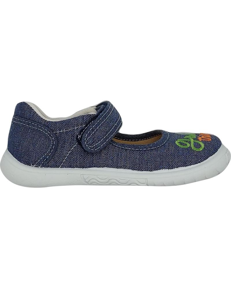 Deportivas de Niña VULCA-BICHA LONA NINA VELCRO MARINO