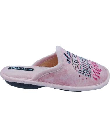 Calzado de casa de Mujer JAVER ZAPATILLA CASA RELAX ROSA