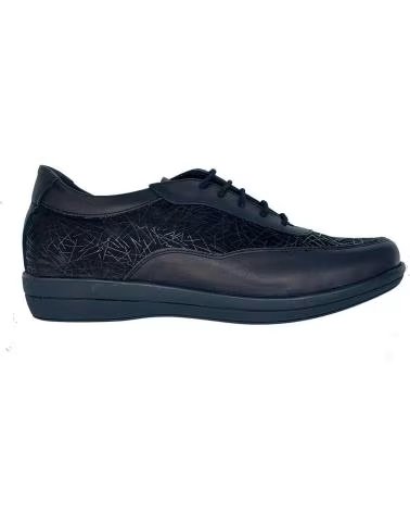 Woman shoes  ZAPATO PIEL CORDONES NEGRO