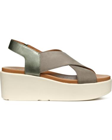 Sandales pour Femme GEOX SANDALIA DE TIRAS CRUZADAS CON CUNA MEDIA C3016 PERL-SAGE