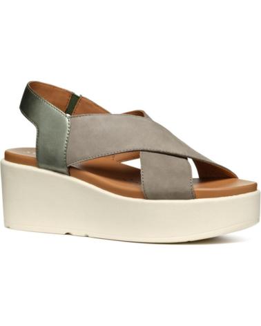 Sandales pour Femme GEOX SANDALIA DE TIRAS CRUZADAS CON CUNA MEDIA C3016 PERL-SAGE