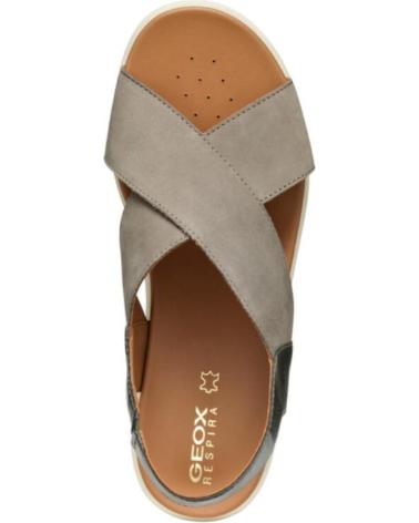 Sandales pour Femme GEOX SANDALIA DE TIRAS CRUZADAS CON CUNA MEDIA C3016 PERL-SAGE