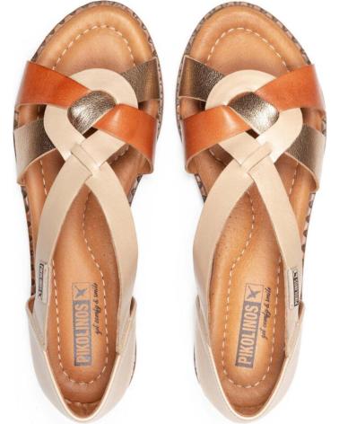 Sandalias de Mujer pikolinos SANDALIAS PLANAS ALGAR MARFIL W0X-0812CPC1 CRUDO