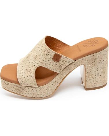 Sandali per Donna POPA MODELO 031 PADAWAN GRABADO BEIGE
