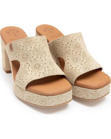 Sandales pour Femme POPA MODELO 031 PADAWAN GRABADO BEIGE