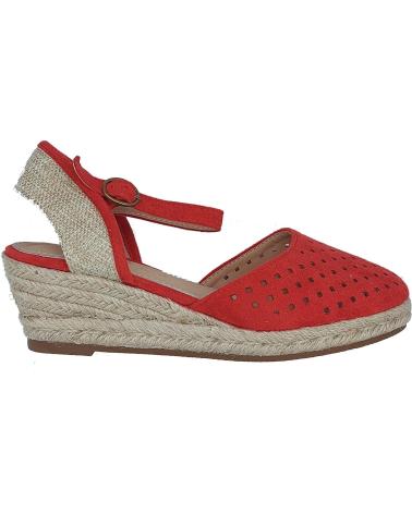 Sandali per Donna CALZADOMANIA SANDALIA CUNA CANAMO ROJO