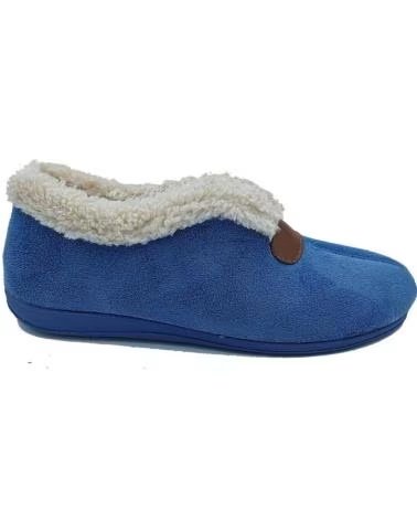 Hausschuhe für Damen  ZAPATILLA CERRADA BORREGO AZUL