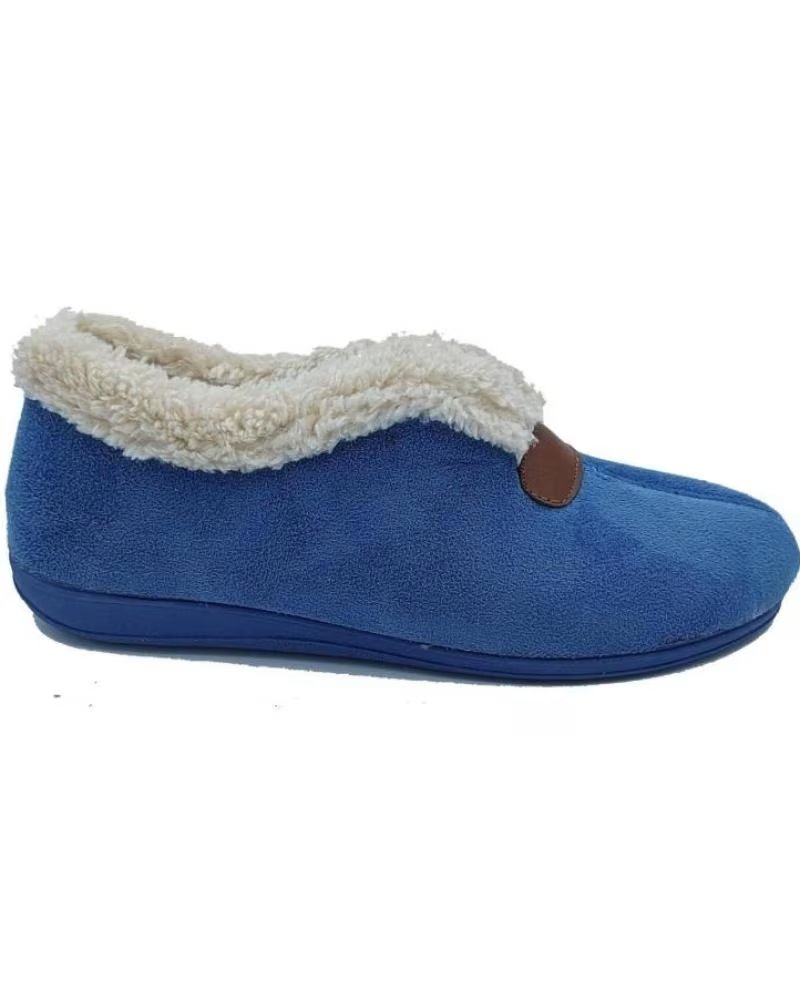 Hausschuhe für Damen  ZAPATILLA CERRADA BORREGO AZUL