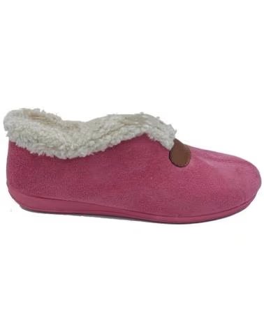 Hausschuhe für Damen  ZAPATILLA CERRADA BORREGO ROSA