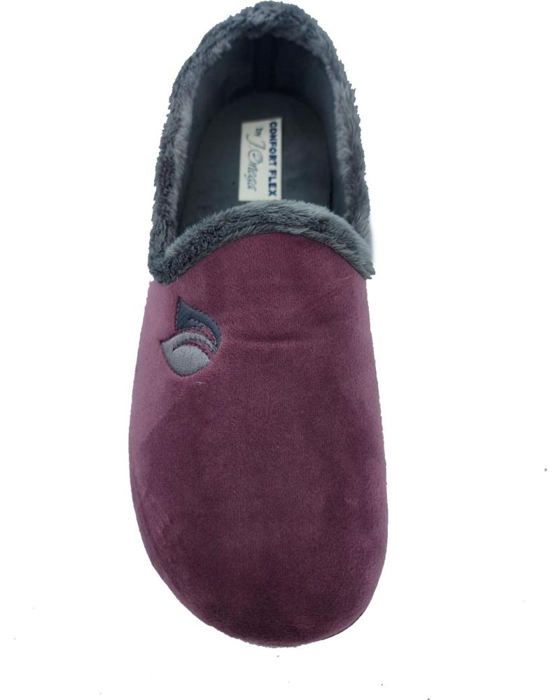 Calzado de casa de Mujer PINTURINES ZAPATILLA CERRADA BURDEOS