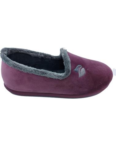 Calzado de casa de Mujer PINTURINES ZAPATILLA CERRADA BURDEOS