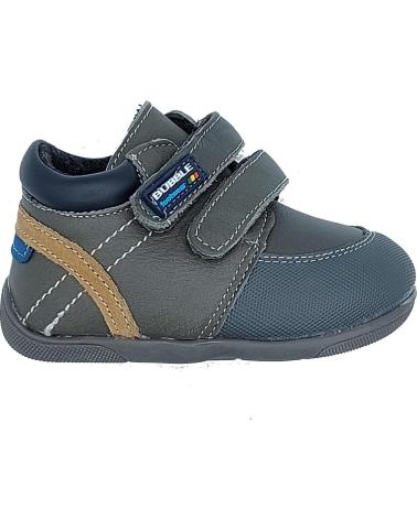 Zapatos de Niño BUBBLE BOBBLE BOTITA PIEL NINO GRIS