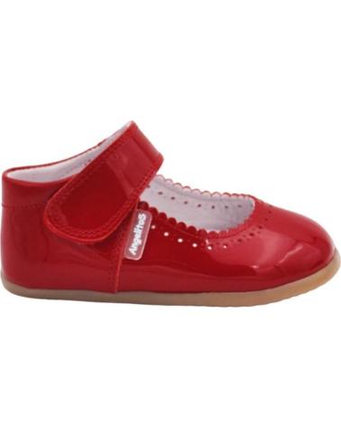 Zapatos de Niña ANGELITOS PEPITO PIEL RESPETUOSO 541 ROJO