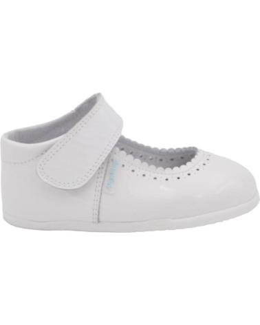 Zapatos de Niña ANGELITOS PEPITO PIEL RESPETUOSO 541 BLANCO