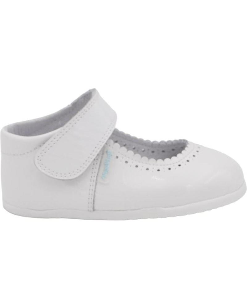 Zapatos de Niña ANGELITOS PEPITO PIEL RESPETUOSO 541 BLANCO