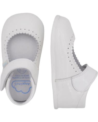 Zapatos de Niña ANGELITOS PEPITO PIEL RESPETUOSO 541 BLANCO