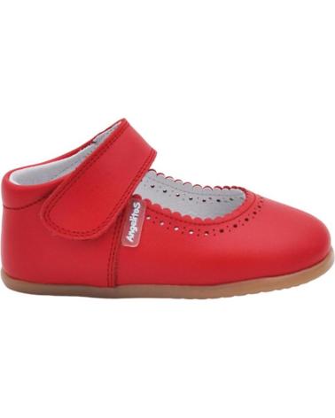 Zapatos de Niña ANGELITOS PEPITO PIEL RESPETUOSO 540 ROJO