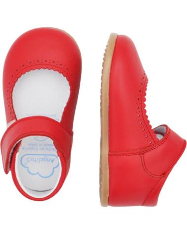 Zapatos de Niña ANGELITOS PEPITO PIEL RESPETUOSO 540 ROJO