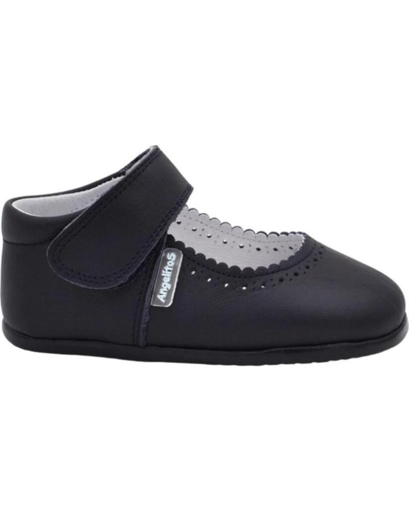 Zapatos de Niña ANGELITOS PEPITO PIEL RESPETUOSO 540 MARINO