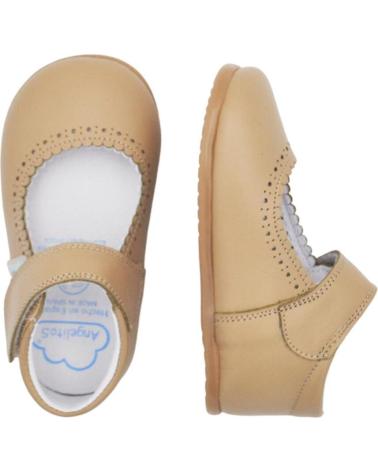 Zapatos de Niña ANGELITOS PEPITO PIEL RESPETUOSO 540 CAMEL