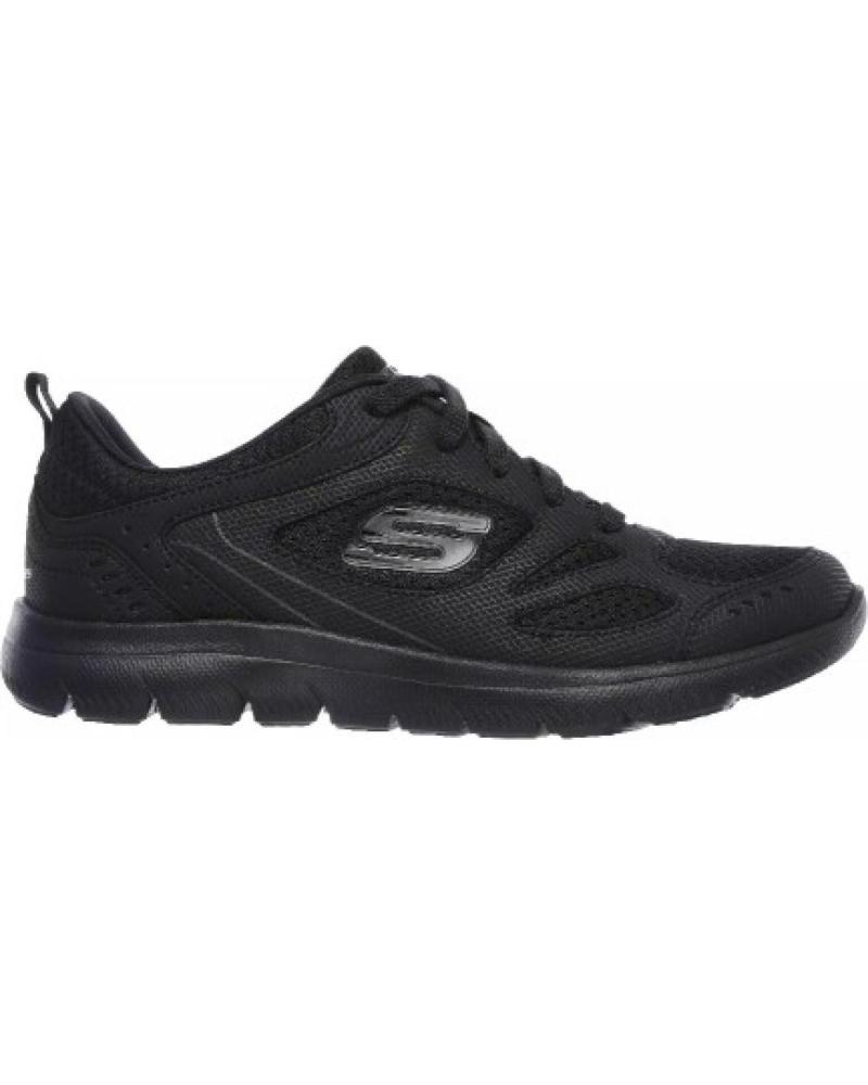 SKECHERS BASKETS SUMMITS-SUITED 12982-BBK NOIRES NEGRO
