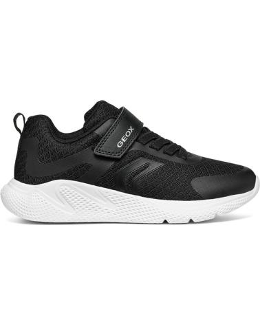 Esportes  de Menina e Menino GEOX SNEAKERS SPRINTYE JUNIOR GIRL J45FWA BLACKC9999