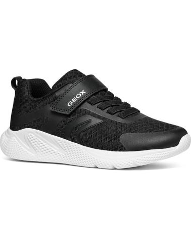 Esportes  de Menina e Menino GEOX SNEAKERS SPRINTYE JUNIOR GIRL J45FWA BLACKC9999