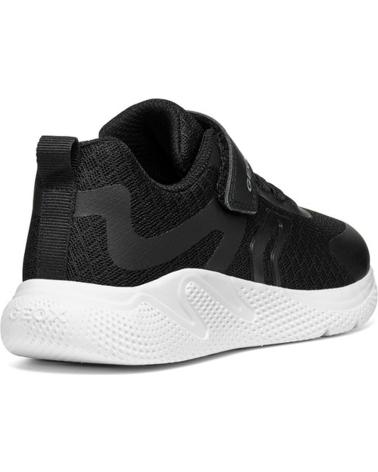 Esportes  de Menina e Menino GEOX SNEAKERS SPRINTYE JUNIOR GIRL J45FWA BLACKC9999