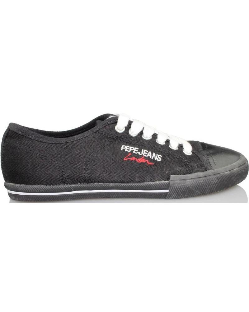 Sportivo per Bambina e Bambino PEPE JEANS JUNIOR LOW CUT NEGRO