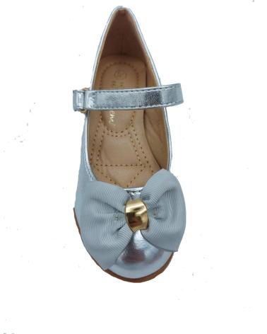 Zapatos de Niña BUBBLE BOBBLE MANOLETINA NINA LAZO PLATA