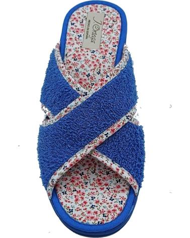 Calzado de casa de Mujer PINTURINES ZAPATILLA TIRAS CRUZADAS AZUL