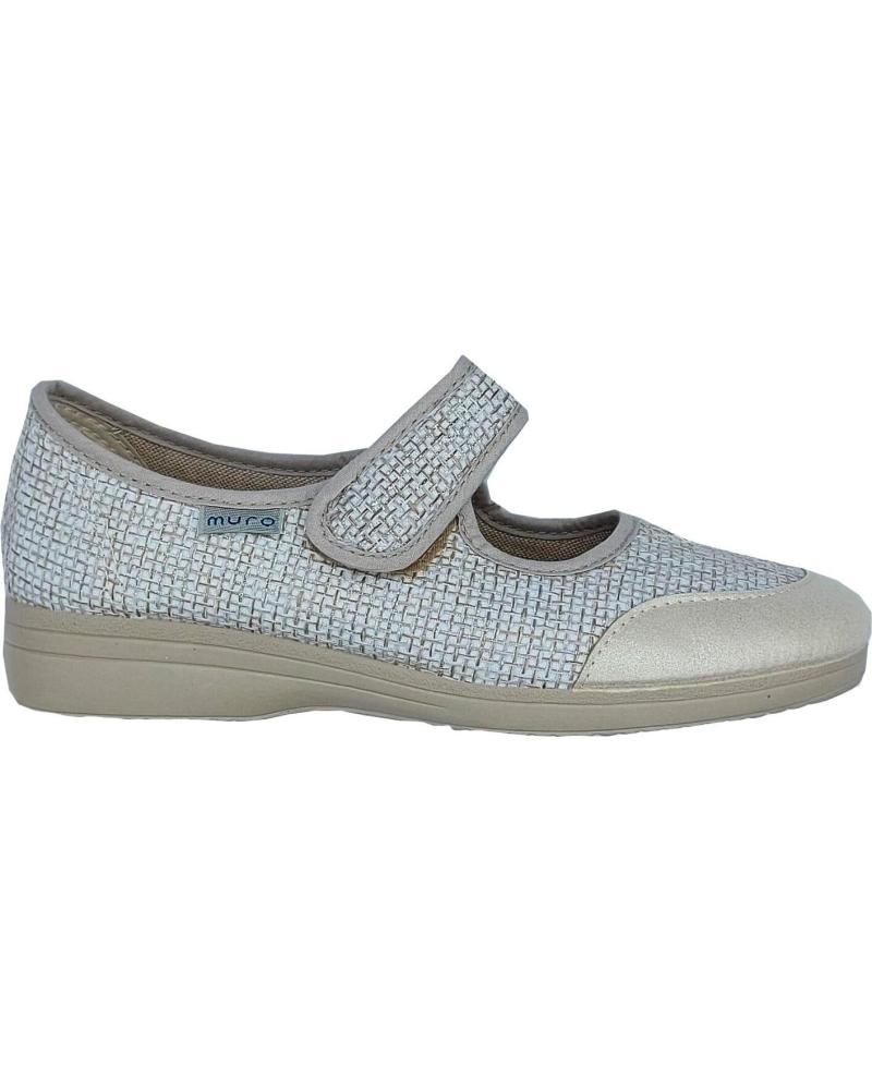 Schuhe für Damen CALZADOMANIA MERCEDITAS LONA MURO BEIGE