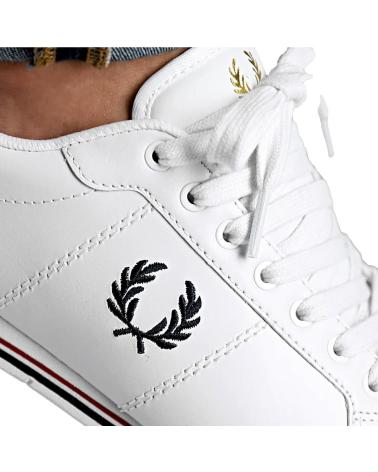 FRED PERRY B6311 BRANCAS DE COURO BLANCO