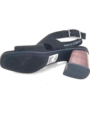 Sandali per Donna CLARKS SANDALIA DE NOBUK TROQUELADO CON TACON NOBUK NEGRO