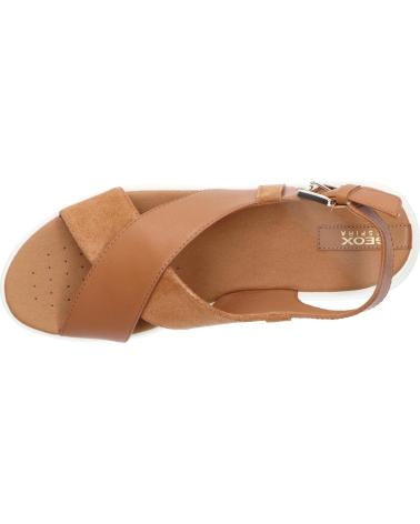 Woman and girl Sandals GEOX D45NNB 05422 D DANDRA D6001 COGNAC