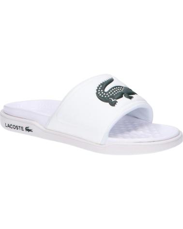 Chanclas de Mujer y Niña y Niño LACOSTE 43CFA1001 SERVE DUAL 1R5 WHT-DK GRN