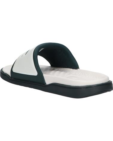LACOSTE SERVE SLIDE DUAL 47CMA0014 WHITE DARK GREEN SLIDES 1Y5 OFF WHT-DK GRN