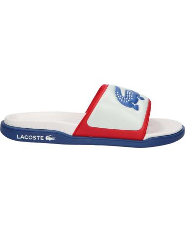 LACOSTE ZAPATILLAS SLIDE DUAL EN COLOR PARA HOMBRE BLANCO