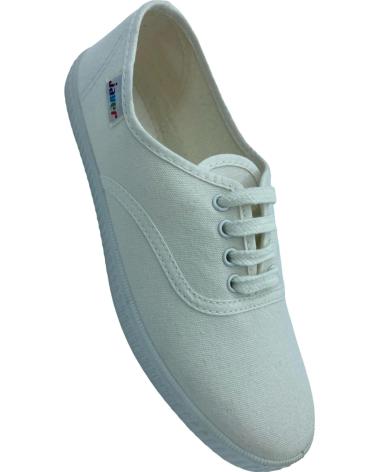 Zapatos de Mujer JAVER ZAPATILLA LONA CORDON BLANCO