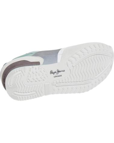 Sneaker für Damen PEPE JEANS PLS40006 ZAPATILLAS CASUAL DE MUJER BLANCO Y VERD BLANCO Y VERDE BLANCO