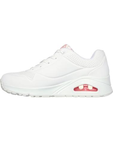 Sneaker für Damen und Mädchen SKECHERS 155507-WCRL UNO SPREAD THE LOVE WHITE-PINK